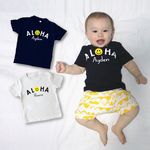 (size80～120)名前入Tシャツ【aloha】再販20