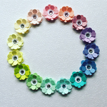 再販 お花シール❁︎45枚❁︎小花グラデーション