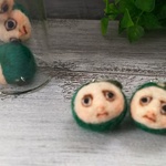 羊毛フェルトのかぼすじんストラップ
