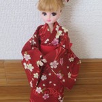 髪飾り・浴衣・帯☆３点セット☆リカちゃん
