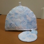 ティーコジー&ポットマット、ティーコゼー、ティーポットカバー (雪結晶&花弁)