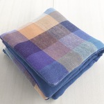 □700 Pile In Gauze ふわとろ大判ハンカチ Brock Check