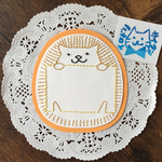 紙刺繍メッセージカード✳︎はりねずみ