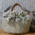 【期間限定sale♪】麻ひも&コットンのリボン🎀バッグ