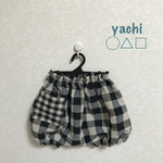 New designハーフリネン Checkのballoon pants