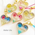 お名前入り✳︎デザインハートのプリンセスチャーム
