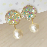 【SALE】虹＊キラキラ＊クラッシュシェル＊コットンパール