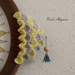 ◇再販◇うろこバンスクリップ✺Light Yellow×Light Gray✺Sサイズ