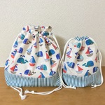 tomoyuki様オーダー品☆お弁当袋&ミニ巾着