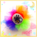 ハチsan♡フリフリなブローチ風パッチンピンdayo❣ ❣
