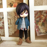 オビツ11サイズお洋服＊ダンガリーシャツ3点セット