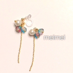 花束ピアス*イヤリング*ノンホールピアス*