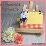 お花畑のねこさんの小さなポーチ 小物入れ コインケース カードケース