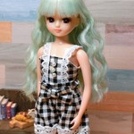 Sale☆リカちゃん＊キャミコンビネゾン　チェック黒