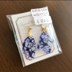 SUMMERsale❗️扇子イヤリング⭐︎和柄mini扇子ラスト1点‼️