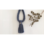 ★授乳ストラップ★smoky gray☆タッセル
