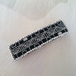 おうちの刺繍バレッタ