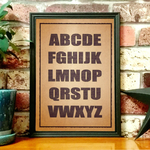 【Alphabet（Denim）】A4/B4 