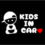 Kids in Car ステッカー