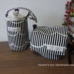ヴィス様専用ページ♡　一眼レフケース　レンズケース２点セット　なみなみブラック