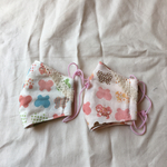 子供用4重ガーゼ立体マスク２枚セット#パッチちょうちょ#3サイズ展開