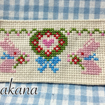 うさぎの刺繍