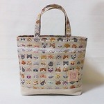 メガネ猫だよ～♥僕たちイケてるかニャ？の"ちょっとそこまで''よりちょっとだけ大きいお散歩トート★ミニトートバッグ