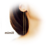 ❤︎Thanks❤︎【再販×4】セミオーダー10㎝ Simple long earrings   