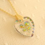 ♡Vintage Intaglio Pendant ♡(Rose) 