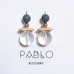 【再販】おしゃれ！涼しげな大ぶりクリアピアス★イヤリング