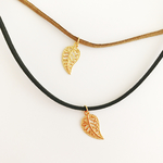 【送料無料】9color 2typeリーフチョーカー*