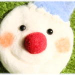 赤鼻の雪だるま