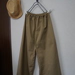 sale:20%off定番チノ綿100％シンプルワイドパンツフリー