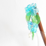 簪　紫陽花(水色)