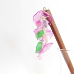簪　アサガオ(赤紫)