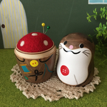 M様ご予約品＊カワウソマトリョーシカ＊羊毛針山＊お裁縫セット