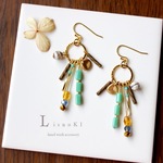 fringe　Swing　ピアス/イヤリング　天然石アゲート