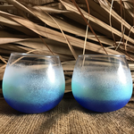 ocean blue / ゆらゆら揺れるペアグラス320ml