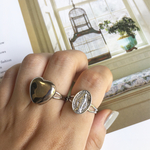 medai silver ring（人差し指のリング）