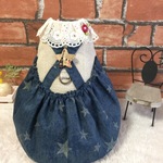 うさぎハーネス スターデニムワンピース①