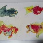 金魚のアイロンプリントペーパー