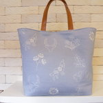 リネン×コットン 刺繍☆デイリートートバッグ