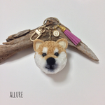 【送料無料】お好みのアルファベット選べます♡柴犬のぽんぽんストラップ