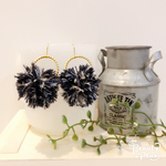  ♡再…再販！デニム風ポンポンピアス♡