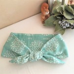 ガーゼ*ネッククーラー*アジサイ*mintgreen*再販
