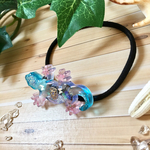 SALE❁﻿ピンクブルーの可愛いヘアゴム〈Eトカゲ〉
