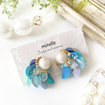 パール&チェコ♡スパンコールminiピアス