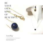  14kgf★ラピスラズリ☆★☆lapis lazuli  8㎜ ネックレス  瑠璃色の海☆地球 幸運 
