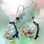 金魚／金魚袋のピアス