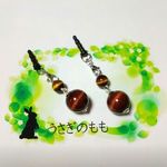 レッドタイガーアイ＆イエロータイガーアイのイヤホンジャック